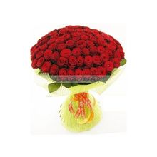 Букет 101 красная роза (Длина стебля: 70 сантиметров)