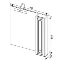 Зеркало-шкаф Aquanet Стайл 85