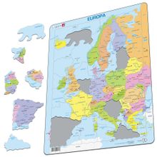 LARSEN Политическая карта Европы 37 дет.