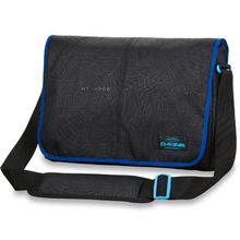 Мужская сумка-мессенджер Dakine Mainline 20L Gla Glacier цвет чёрный принтованный синие молнии отдел для ноутбука 15”