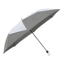 Зонт двухсекционный Pinwheel с автоматическим открытием, 23, серый белый