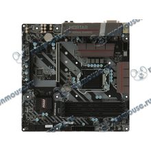 Мат. плата Socket1151 MSI "Z270M MORTAR" (iZ270, 4xDDR4, M.2, SATA III, RAID, 2xPCI-E, DVI, HDMI, DP, 1Гбит LAN, USB3.1, mATX) (ret) [139250]