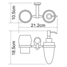 WasserKRAFT Держатель стакана и дозатора Main K-9289