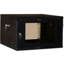 NT WALLBOX 6-66 B Шкаф 19 настенный, чёрный 6U 600x650, дверь стекло-металл