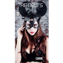 Rebelts Чёрная маска Carrie Black с круглыми ушками (черный)