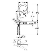 Смеситель Grohe Zedra 32296000 для кухонной мойки