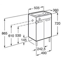 Мебель для ванной Roca Debba 50 венге