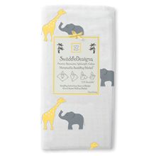 SwaddleDesigns Marquisette Safari Fun желтая