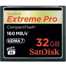 Карта Памяти Sandisk 32GB Extreme Pro CF 160MB s VPG 65, UDMA 7 1000x (SDCFXPS-032G-X46)