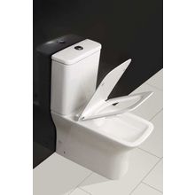 Сидение, быстросъемное, дюропласт, soft close, металлическое крепление BelBagno ROMANO BB146SC