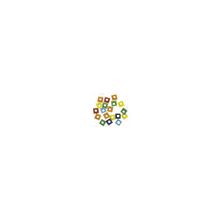 Набор люверсов Квадраты, цвета классические, 50 штук, размер люверса 6 мм, диаметр отверстия 2 мм, Rayher