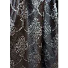 Портьерная ткань для штор Дамаск, серый