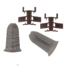 ЛИДЕР Комфорт 62 угол внешний дуб дымчатый (2шт)   ЛИДЕР Комфорт 62 угол внешний дуб дымчатый (2шт)