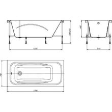 Акриловая ванна Roca Line 170x70