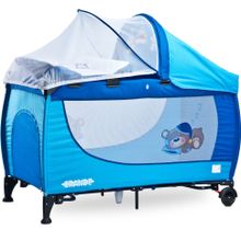 Манеж-кровать Caretero GRANDE 2016 BLUE (синий)