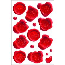 Печати для конвертов Серия Living 19 мм. красные