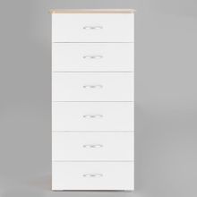 Комод №5 600х450х1250 Дуб сонома   Белый