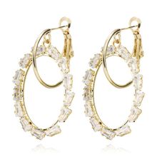 Серьги-кольца с позолотой (арт. 79240-1)