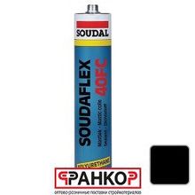 Полиуретановый клей-герметик Soudaflex 40 FС черный 600 мл, 12 шт упак 104103