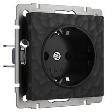Werkel Розетка Werkel Hammer с заземлением черный W1271008 4690389162596 ID - 239114