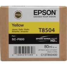 EPSON C13T850400 картридж с жёлтыми чернилами для плоттера SC-P800 (80 мл)