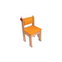 Игрушка детский стульчик - деревянный (оранжевый), 42022, Г