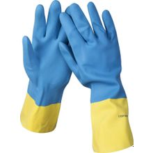 Перчатки STAYER латексные с неопреновым покрытием, экстрастойкие, с х б напылением, размер S