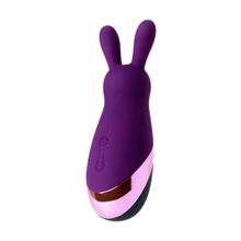  Фиолетовый стимулятор эрогенных зон Eromantica BUNNY - 21,5 см.