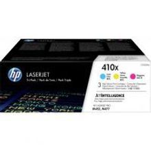 HP 410X, CF252XM картридж для CLJ M452, M477 (голубой CF411X, жёлтый CF412X, пурпурный CF413X, 3 шт x 5000 стр)