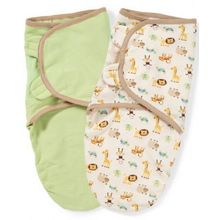 Summer Infant SwaddleMe 2 шт S M джунгли