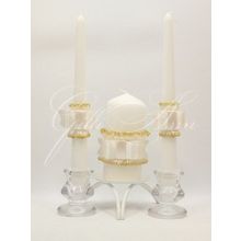 Набор из трех свечей домашний очаг Gilliann Golden Caprice CAN093