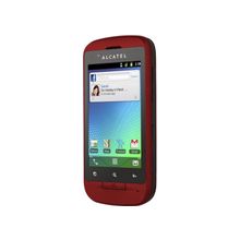 мобильный телефон Alcatel OT918D (Cherry red) с 2 SIM-картами ( Android )
