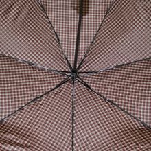Зонт складной Ame Yoke Коричневый в клетку