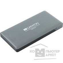 Canyon CNS-TPBP10DG Power bank 10000mAh Color: Dark Gray , bulit in Lithium Polymer Battery