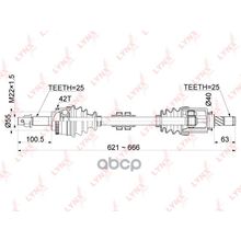 Привод В Сборе | Перед Лев| LYNXauto арт. CD1089A