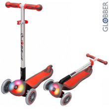 448-102 Самокат GLOBBER ELITE F My Free Fold up со светящейся платформой RED