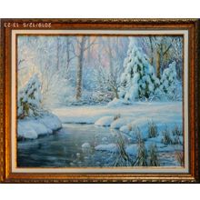 Картина маслом на холсте ❀ Красавица-зима