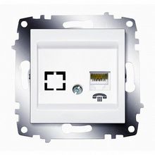 Розетка телефонная 2xRJ11 COSMO, белый |  код. 619-010200-221 |  ABB