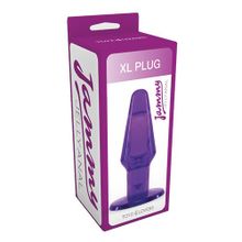 Фиолетовый анальный плаг большого размера JAMMY JELLY ANAL XL PLUG VIOLET - 14 см. Фиолетовый