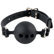  Силиконовый кляп-шар с отверстиями для дыхания Silicone Breathable Ball Gag Small