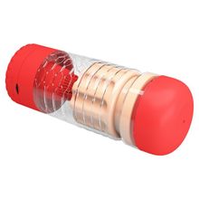 Вибромастурбатор-вагина Emily в красной колбе (233465)