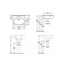 Раковина Villeroy & Boch ONovo 65 5160 65 01