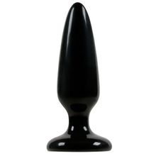 NS Novelties Малая чёрная анальная пробка Jelly Rancher Pleasure Plug Small - 10,2 см. (черный)