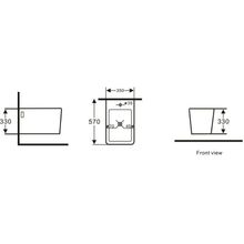 Биде подвесное Aquanet Tavr-B2 BL-103-WHB