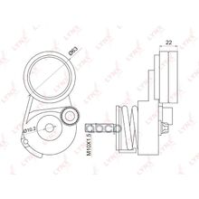 Ролик Натяжной Навесного Оборудования Chevrolet Aveo 1.4-1.6 08>   Cruze 1.6-1.8 09>   Orlando 1.8 11>, Opel Astra G-J 1.6-1.8 00>   Corsa D 1.6 07>   Insignia 1.6-1.8 08>   Meriva 1.6 05-10   Mokka 1.6-1.8 12>   Vectra C 1.6-1.8 06>   Zafira B-C 1.6-1.8 