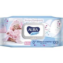 Aura Ultra Comfort 100 салфеток в пачке с клапаном