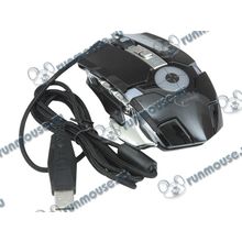 Оптическая мышь Gembird "MG-530", 5кн.+скр., черно-серебр. (USB) (ret) [137104]