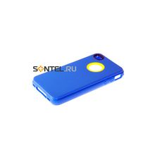 Силиконовая накладка для iPhone 4 4S вид №1 blue