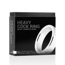  Серебристое эрекционное кольцо Heavy Cock Ring Size S