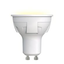 Uniel Лампа светодиодная Uniel GU10 6W 3000K матовая LED-JCDR 6W WW GU10 FR PLP01WH UL-00002423 ID - 234427